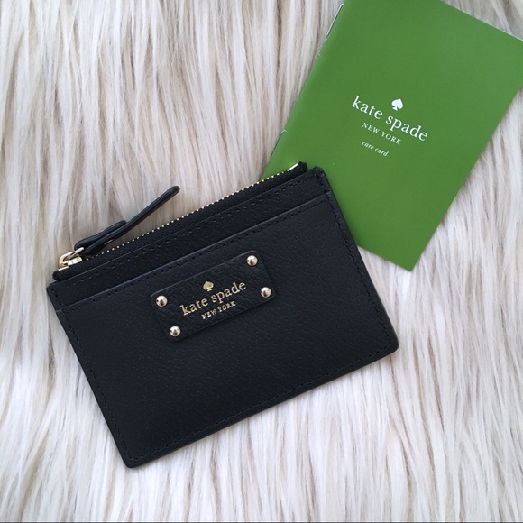 kate spade Handbags - KATE SPADE | Black and Gold NWT Card Holder Wallet